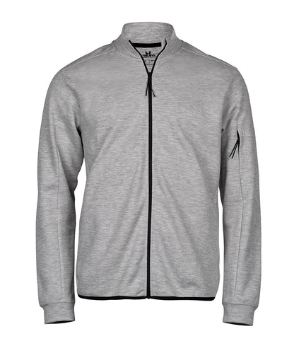 Tee Jays TJ066 Athletic full-zip sweatshirt (5704) in Heather Grey
