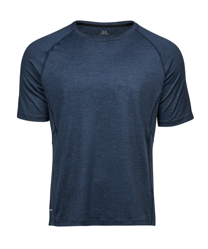 Tee Jays TJ072 CoolDry tee (7020) in Navy Melange