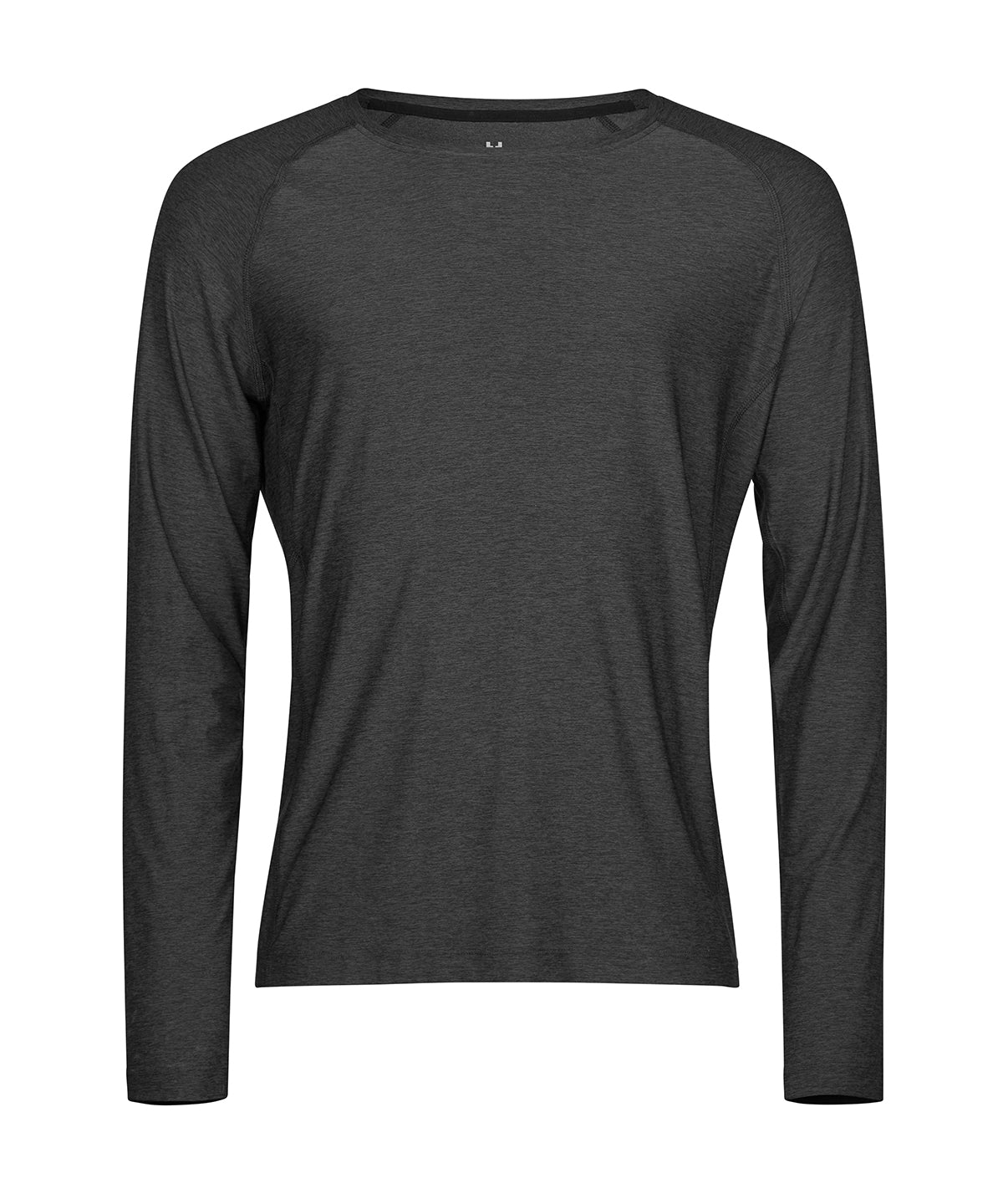 Tee Jays TJ074 Long sleeve CoolDry tee (7022) in Black Melange