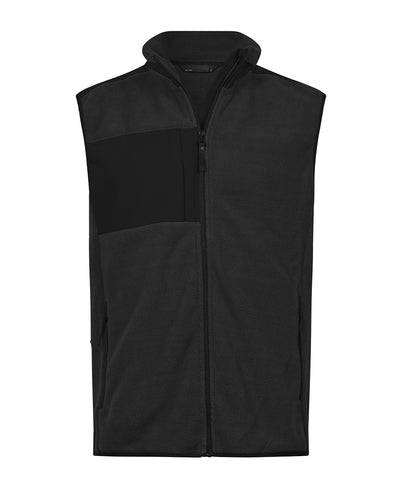 Tee Jays TJ087 Mountain fleece bodywarmer (9122) in Black/Black*