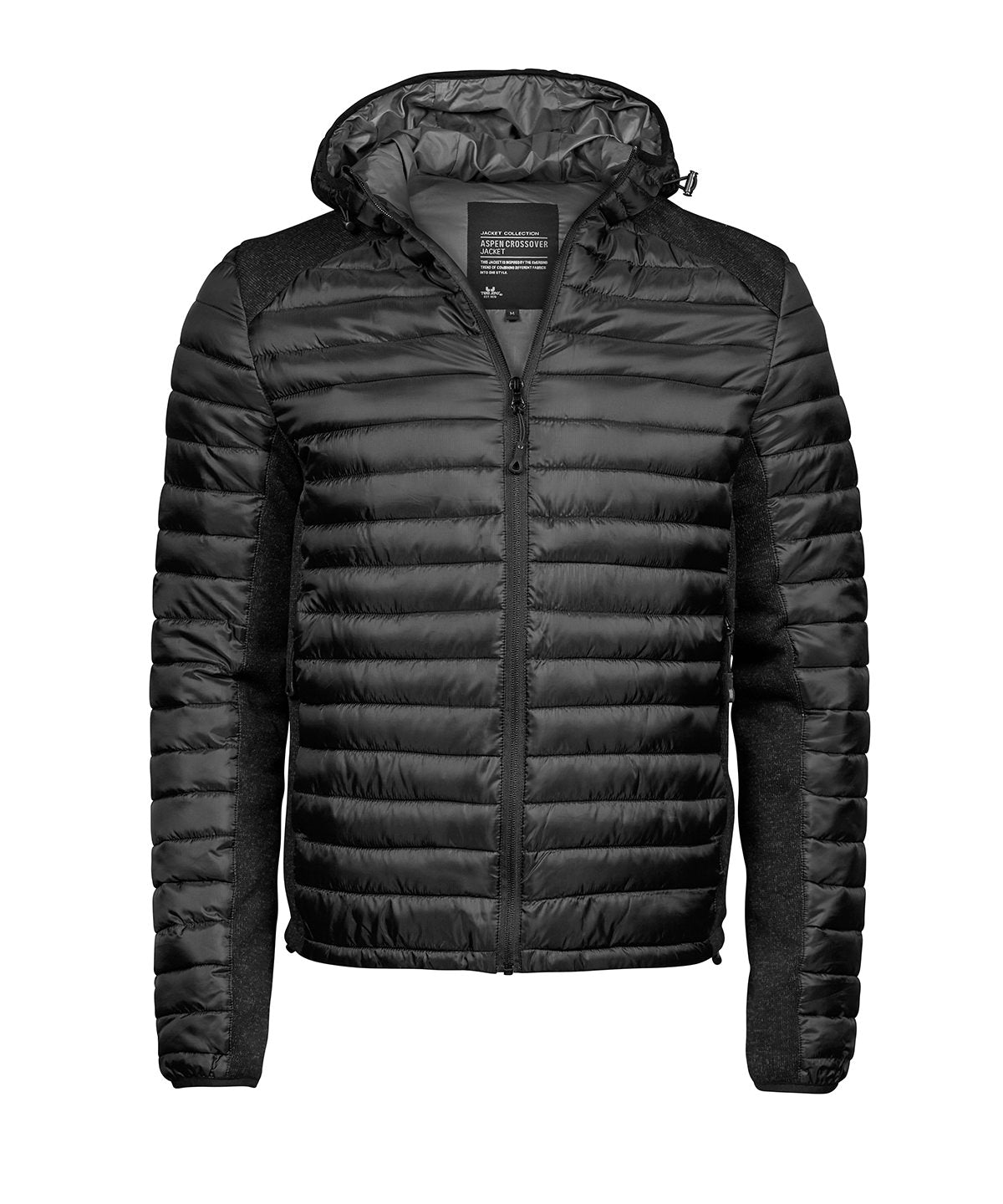 Tee Jays TJ098 Hooded outdoor crossover (9610) in Black/Black Melange