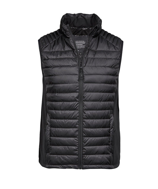 Tee Jays TJ102 Crossover bodywarmer (9624) in Black/Black/Black