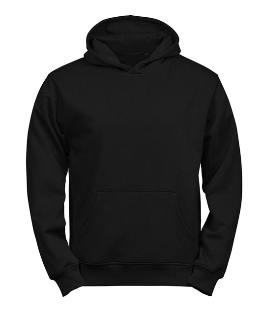 Tee Jays TJ122 Junior UNLABELED hooded sweatshirt (5152B) in Black