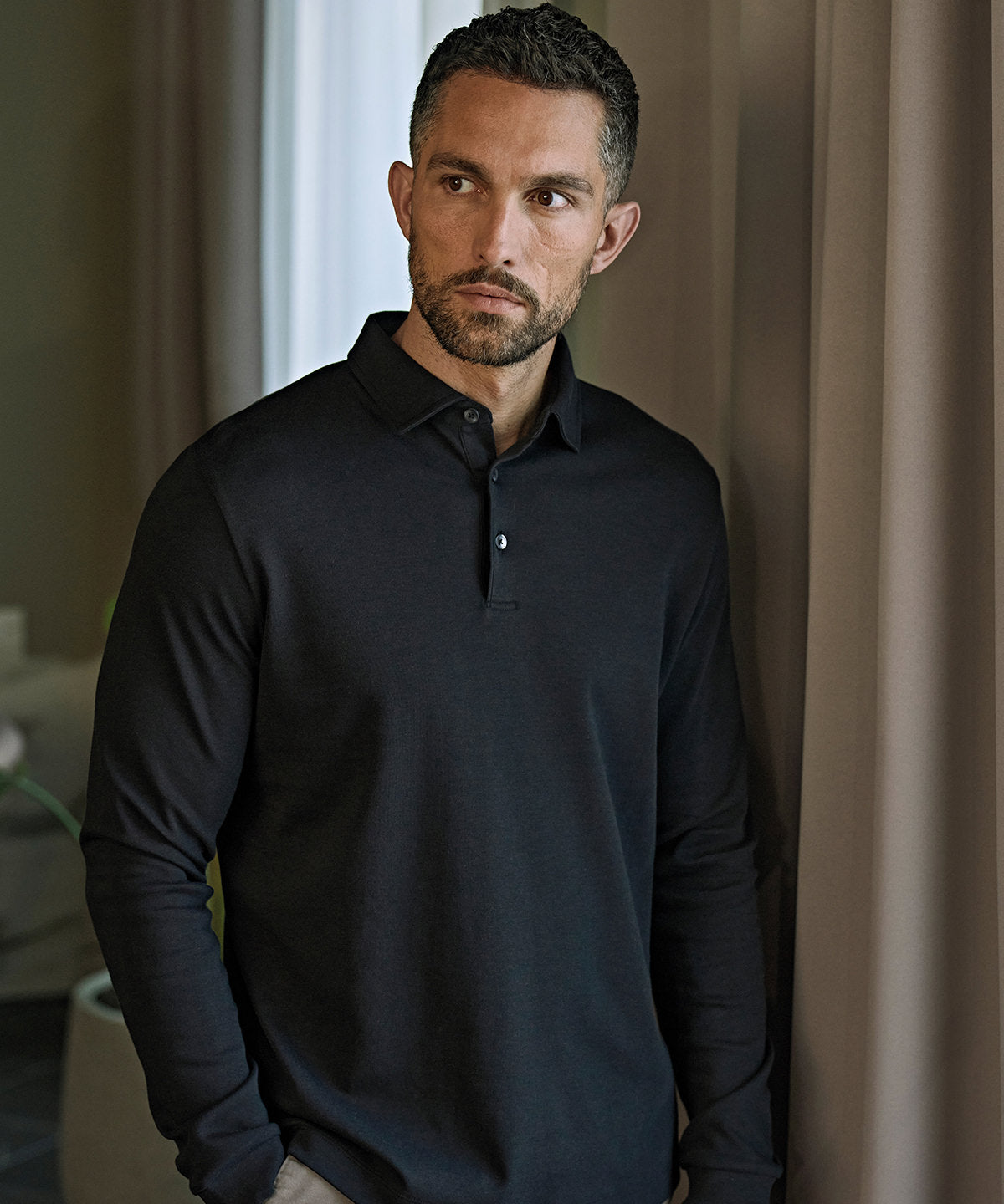 Tee Jays TJ127 Pima cotton long-sleeve polo (1442)