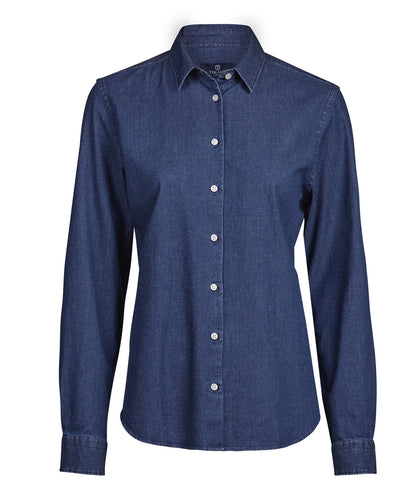 Tee Jays TJ130 Women’s denim shirt (4005) in Blue Denim