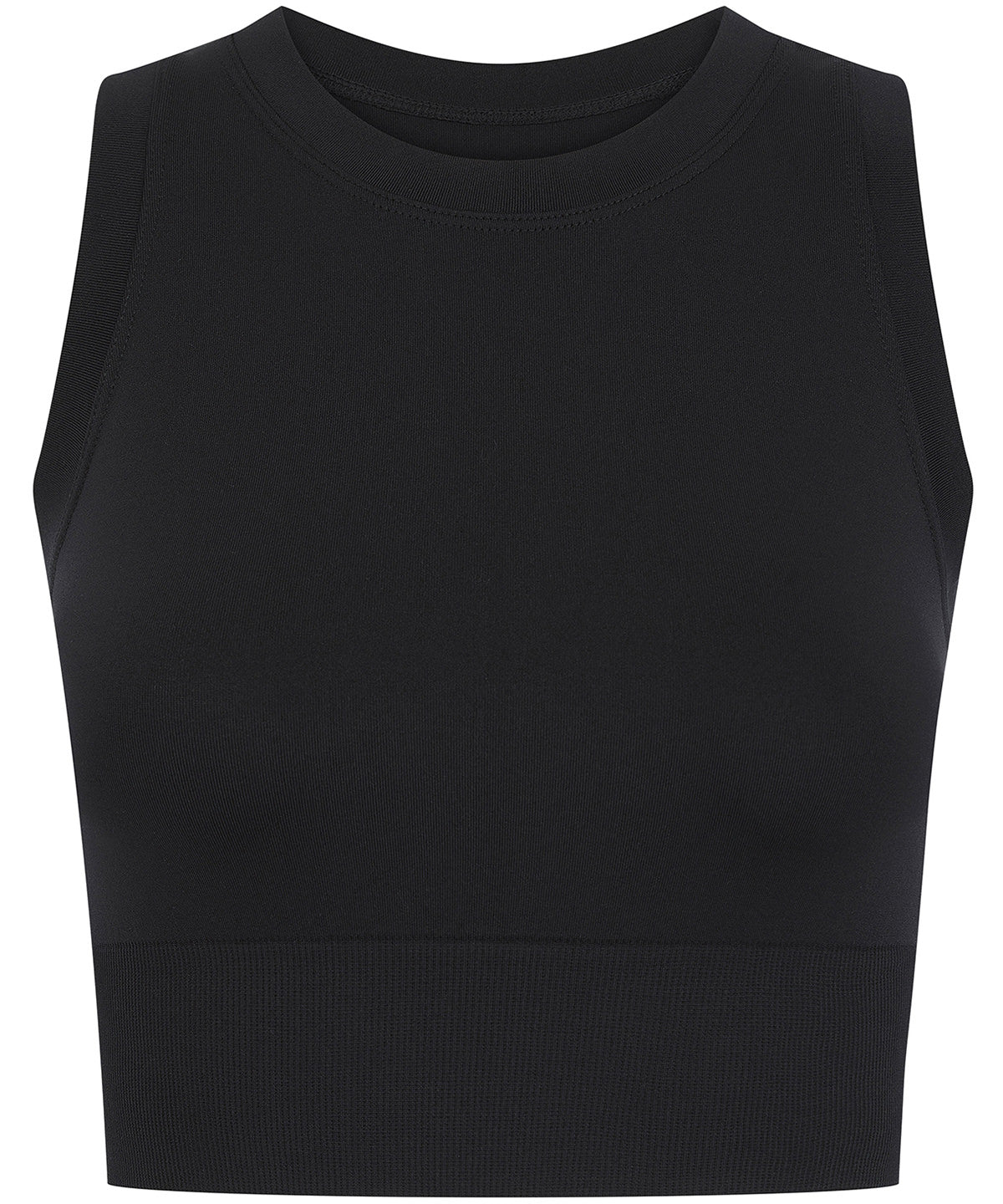 Tombo TL332 Women’s cropped tank in Black