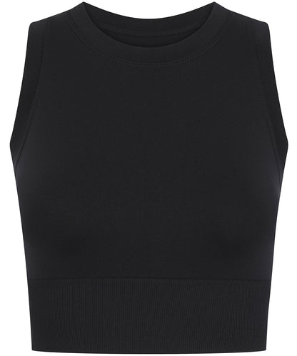 Tombo TL332 Women’s cropped tank in Black