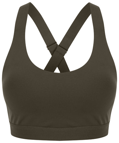 Tombo TL371 Medium impact core bra in Olive Green