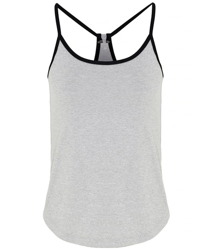 TriDri® TR043 Women's TriDri® yoga vest in Silver Melange/Black