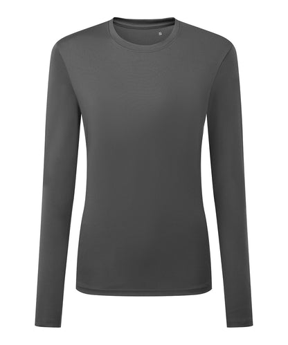 TriDri® TR060 Women's TriDri® long sleeve performance t-shirt in Charcoal