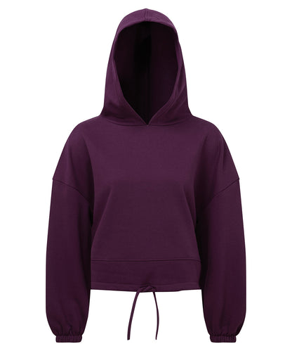 TriDri® TR085 Women's TriDri® cropped oversize hoodie in Mulberry