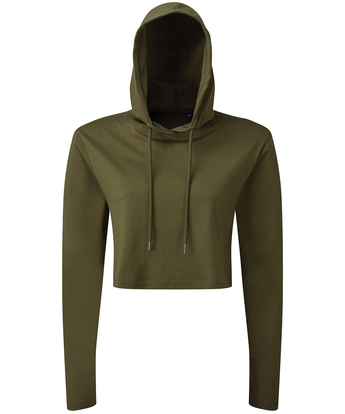TriDri® TR088 Women's TriDri® cropped hooded long sleeve t-shirt in Olive