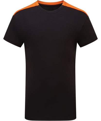 TriDri® TR09B Kids TriDri® contrast performance t-shirt in Black/Orange