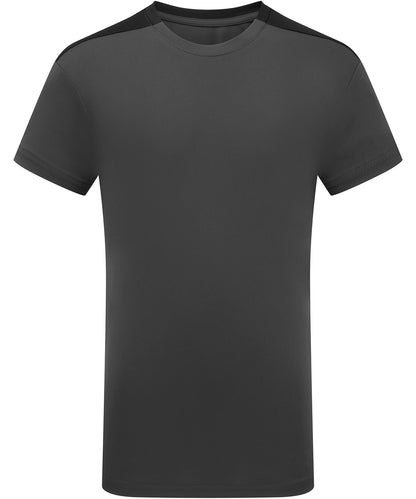 TriDri® TR09B Kids TriDri® contrast performance t-shirt in Charcoal/Black