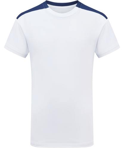 TriDri® TR09B Kids TriDri® contrast performance t-shirt in White/Navy