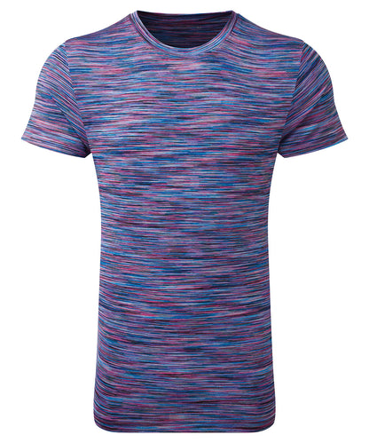 TriDri® TR101 Tridri® space dye performance t-shirt in Pink/Blue