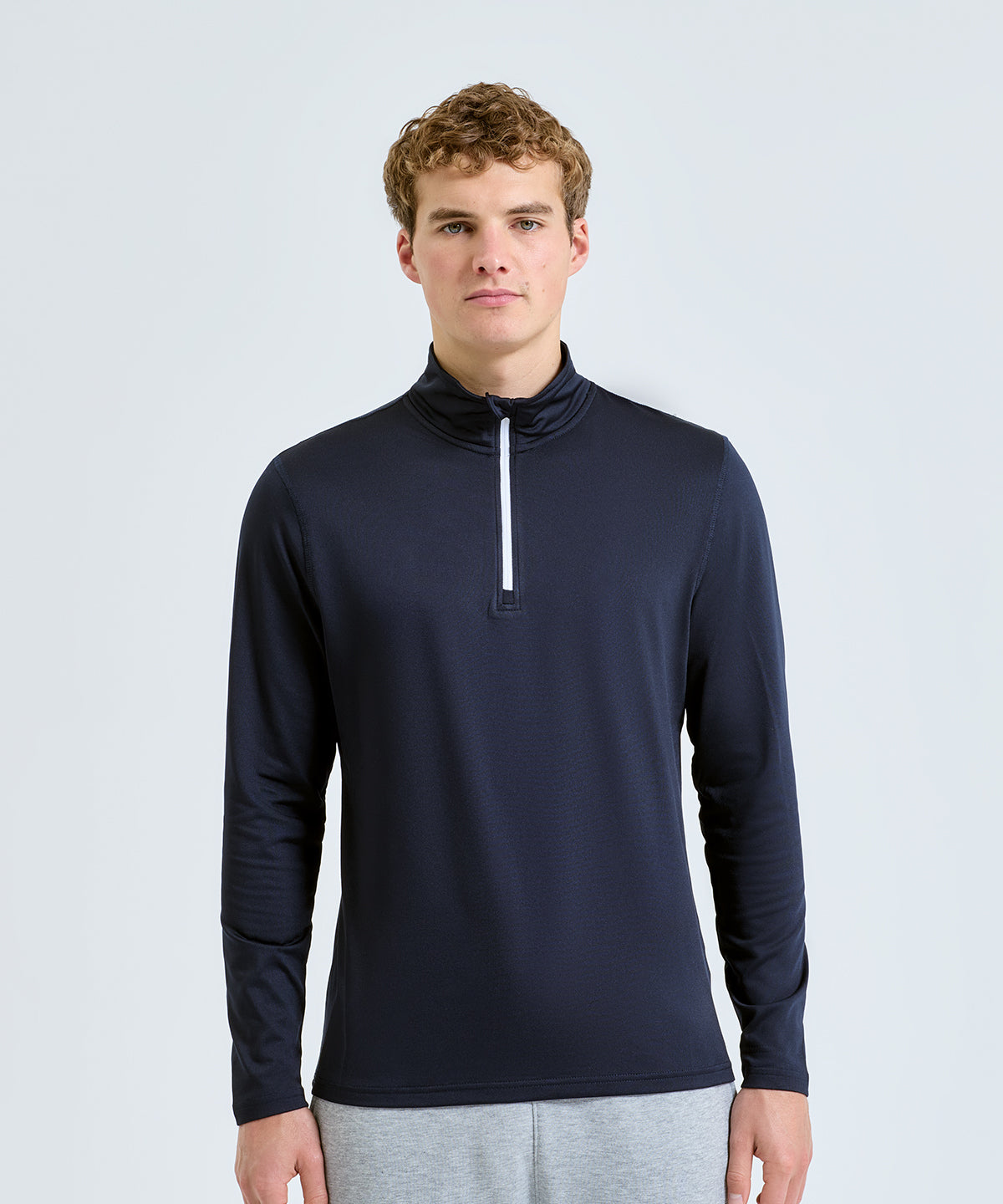 TriDri® TR111 Men's TriDri® recycled long sleeve brushed back ¼ zip