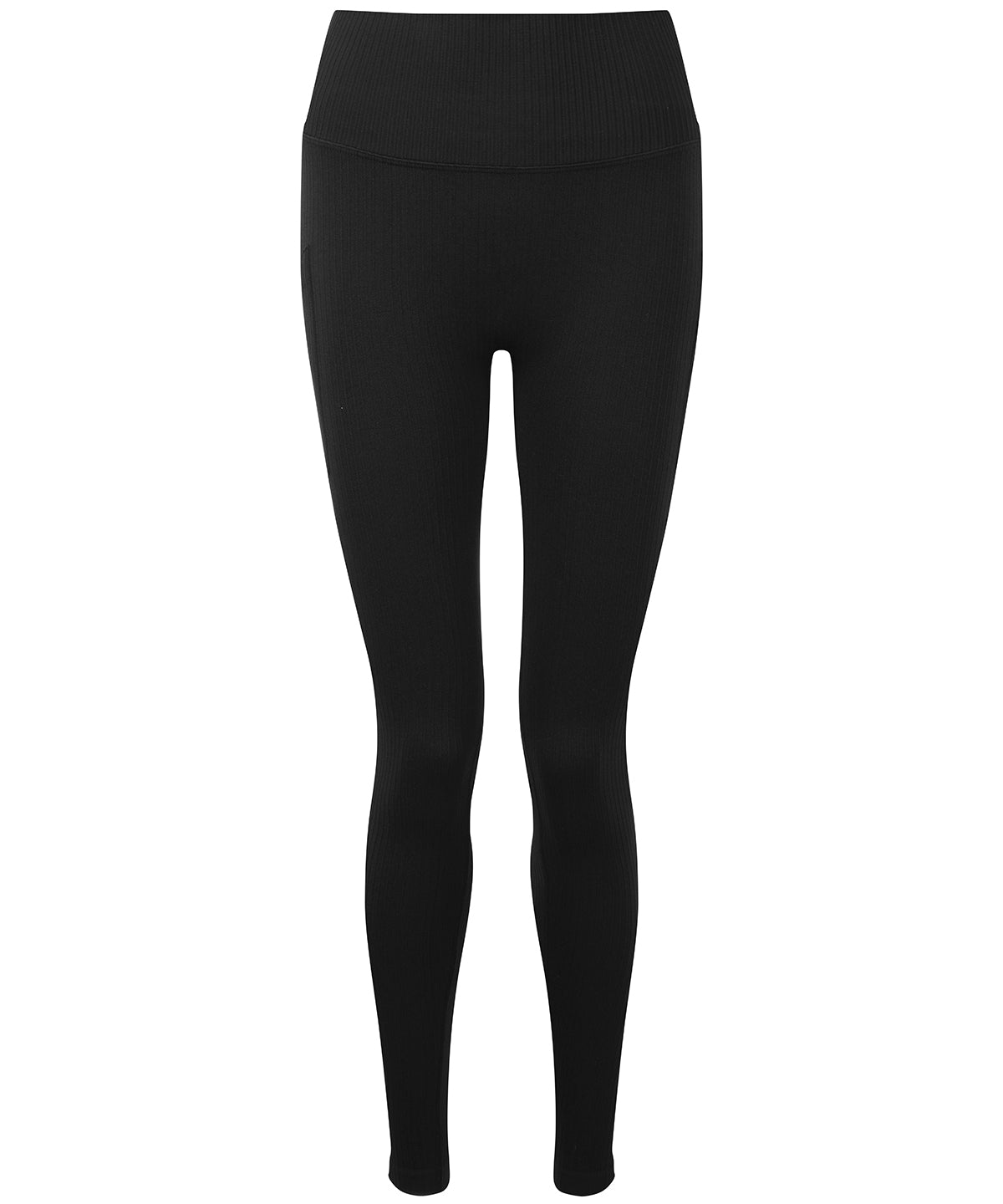 TriDri® TR211 Women's TriDri® ribbed seamless multi-sport leggings in Black