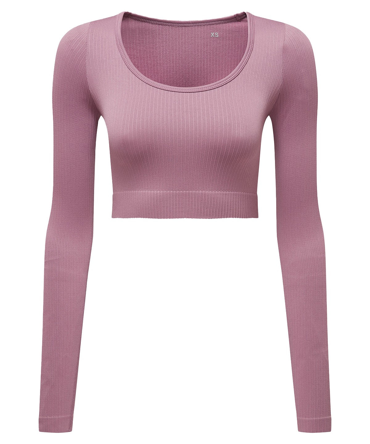 TriDri® TR224 Women's TriDri® ribbed seamless 3D fit" crop top" in Mauve