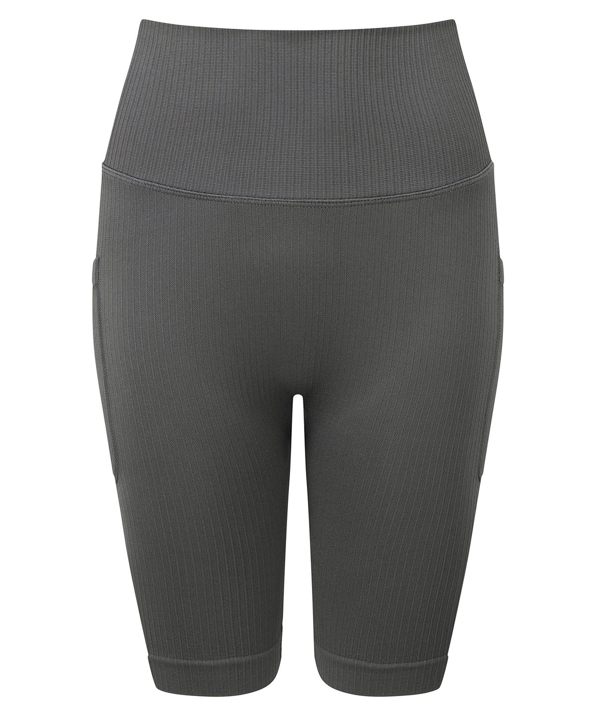 TriDri® TR225 Women's TriDri® ribbed seamless 3D fit" cycle shorts" in Charcoal