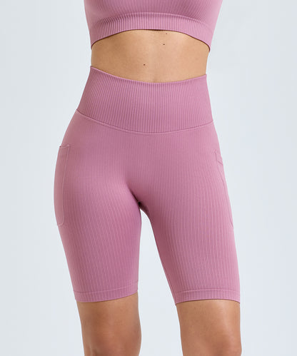TriDri® TR225 Women's TriDri® ribbed seamless 3D fit" cycle shorts"