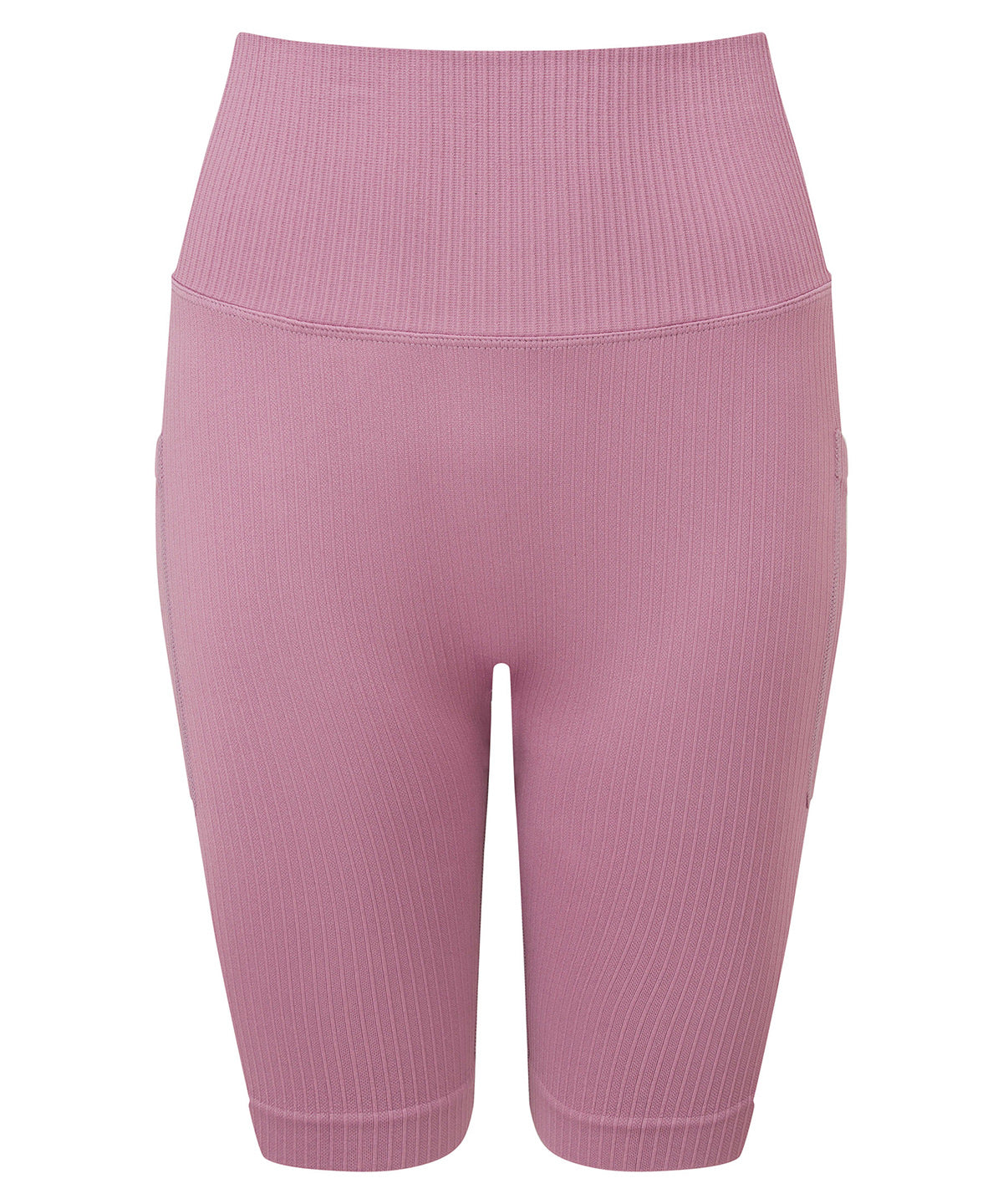 TriDri® TR225 Women's TriDri® ribbed seamless 3D fit" cycle shorts" in Mauve
