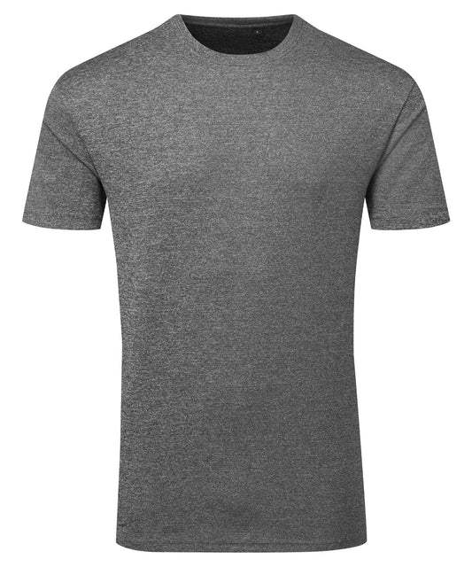 TriDri® TR503 Tridri® ion-charge recycled textured tee in Black Melange