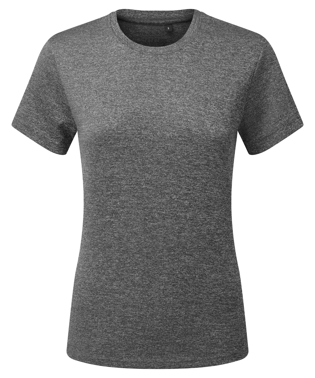 TriDri® TR504 Women’s TriDri® ion-charge recycled textured tee in Black Melange