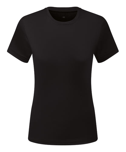 TriDri® TR504 Women’s TriDri® ion-charge recycled textured tee in Black