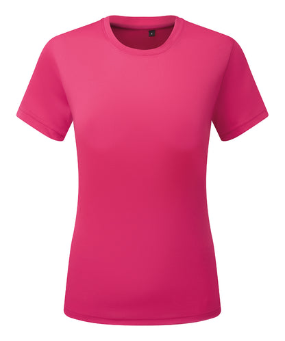 TriDri® TR504 Women’s TriDri® ion-charge recycled textured tee in Hot Pink