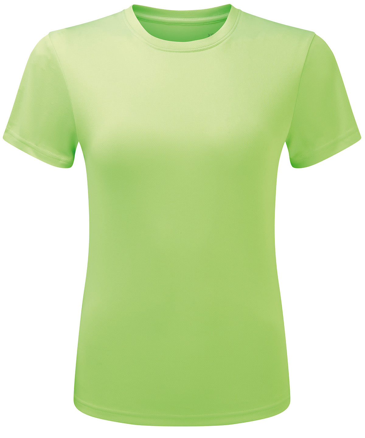 TriDri® TR504 Women’s TriDri® ion-charge recycled textured tee in Lightning Green