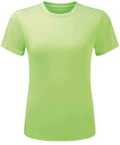 TriDri® TR504 Women’s TriDri® ion-charge recycled textured tee in Lightning Green