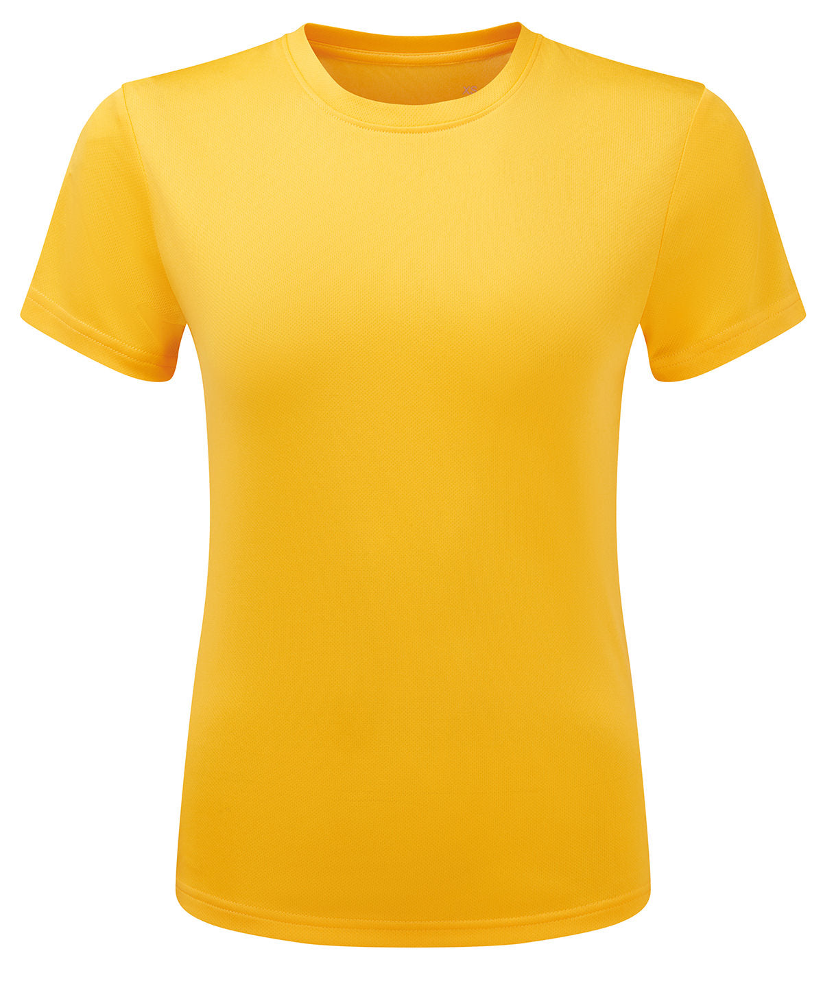 TriDri® TR504 Women’s TriDri® ion-charge recycled textured tee in Sun Yellow