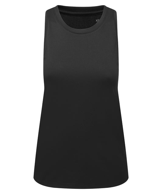 TriDri® TR516 Women's TriDri ion-charge easy fit tank top in Black