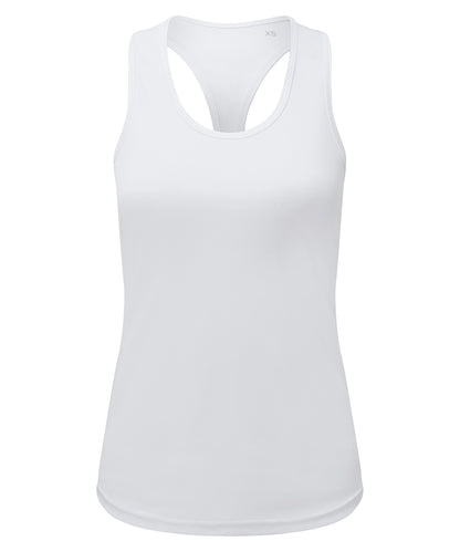 TriDri® TR527 Women's TriDri® recycled performance slim racer back vest in White