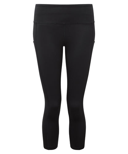 TriDri® TR530 Women's TriDri® recycled performance leggings ¾ length in Black