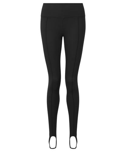 TriDri® TR536 Women's TriDri® recycled fashion stirrup leggings in Black