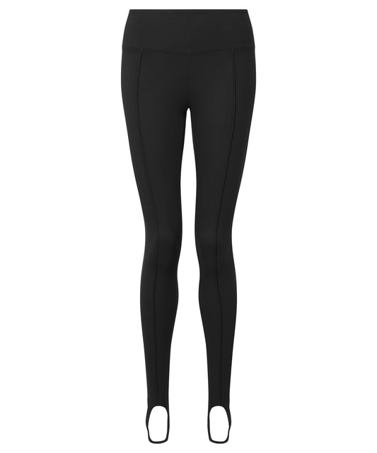 TriDri® TR536 Women's TriDri® recycled fashion stirrup leggings in Black