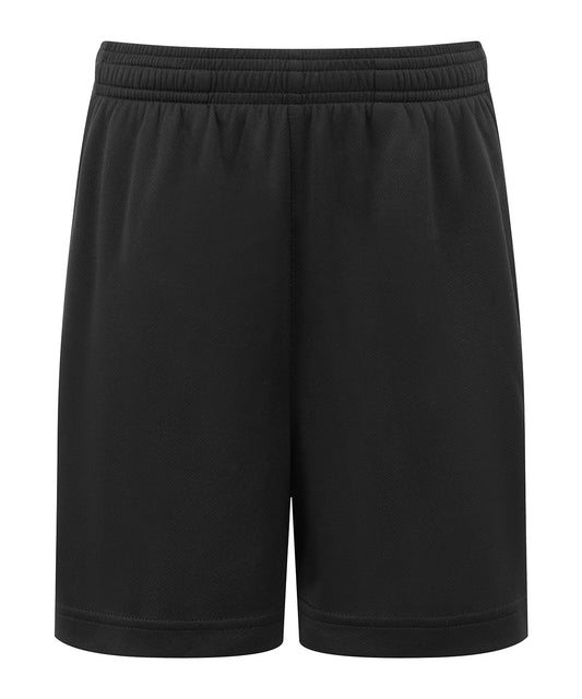 TriDri® TR57B Kids TriDri® ion-charge performance shorts in Black