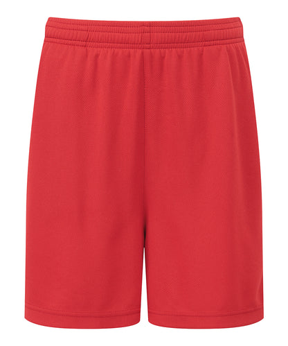 TriDri® TR57B Kids TriDri® ion-charge performance shorts in Fire Red