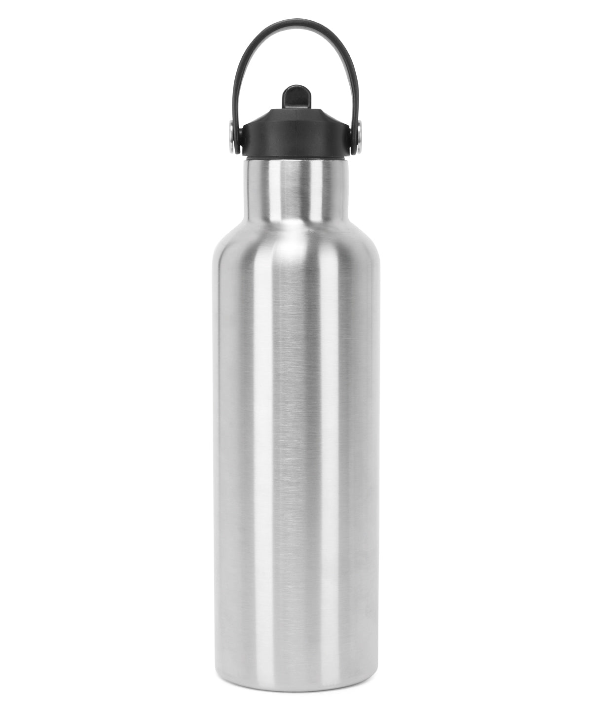 TriDri® TR700 Tridri® vacuum sports water bottle with flip up straw in Brushed Steel
