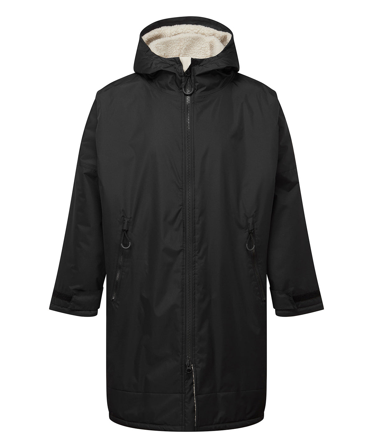 TriDri® TR800 Tridri® all seasons waterproof changing robe in Black/Natural