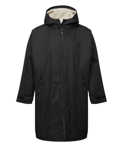 TriDri® TR800 Tridri® all seasons waterproof changing robe in Black/Natural
