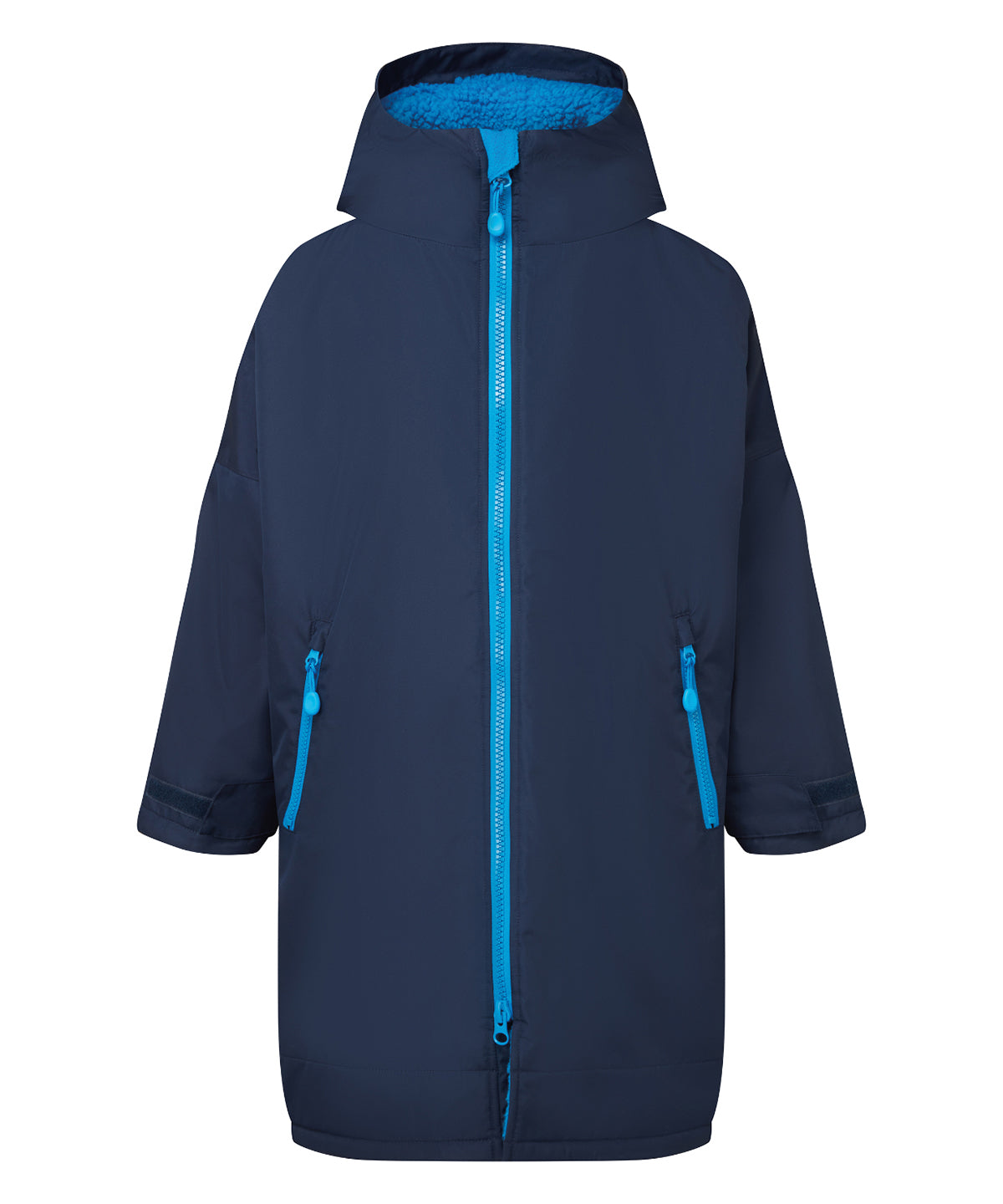 TriDri® TR80B Kids TriDri® all seasons waterproof changing robe in Navy/Sapphire