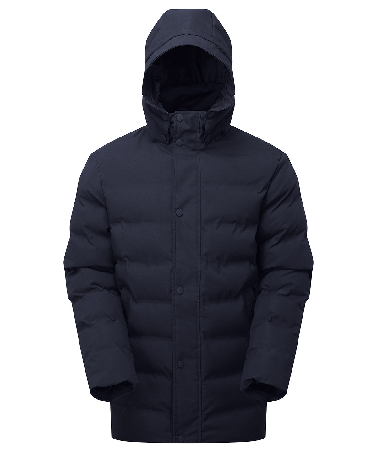 2786 TS008 Recycled bonded longline padded jacket in Navy