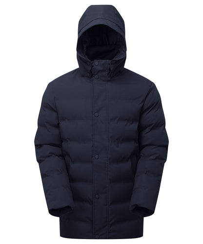 2786 TS008 Recycled bonded longline padded jacket in Navy