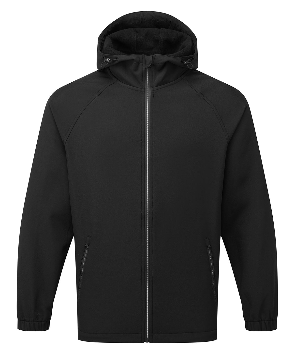 2786 TS009 Hooded 2-layer softshell jacket in Black