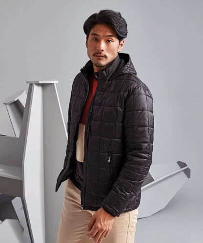 2786 TS025 Box quilt hooded jacket