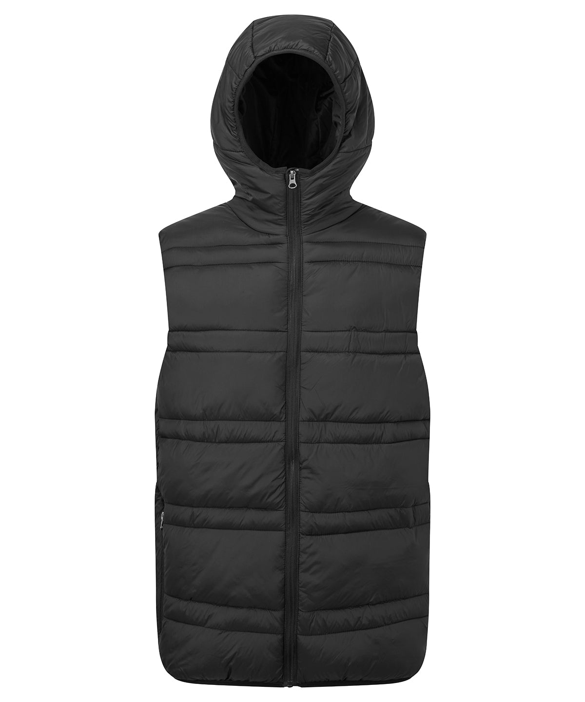 2786 TS039 Latitude hooded bodywarmer in Black