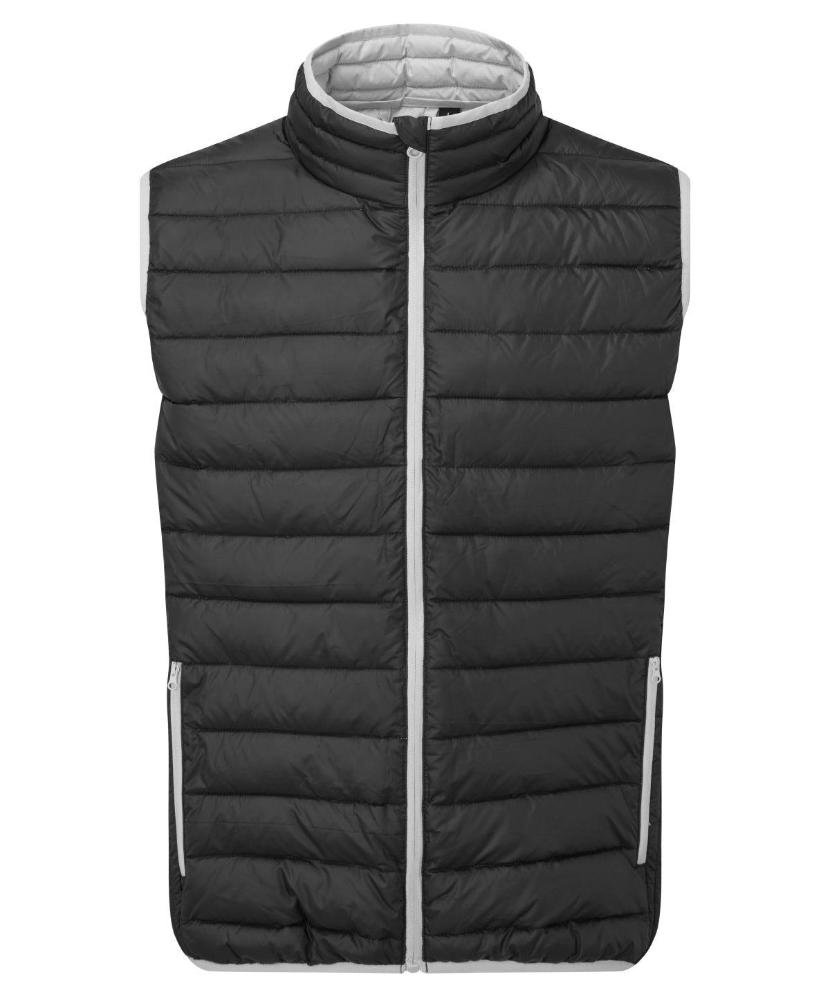 2786 TS040 Traverse padded gilet in Black/Light Grey